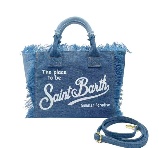 Saint Barth denim bag